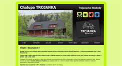 Desktop Screenshot of chalupatrojanka.cz